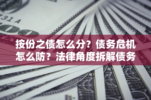 北京按份之债怎么分？债务危机怎么防？法律角度拆解债务分配与风险自保指南