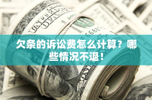 北京欠条的诉讼费怎么计算？哪些情况不退！