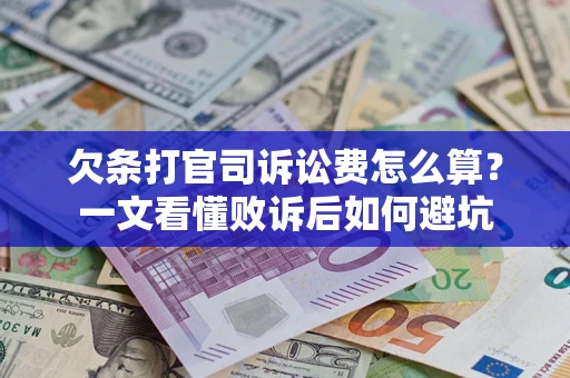 北京欠条打官司诉讼费怎么算？一文看懂败诉后如何避坑