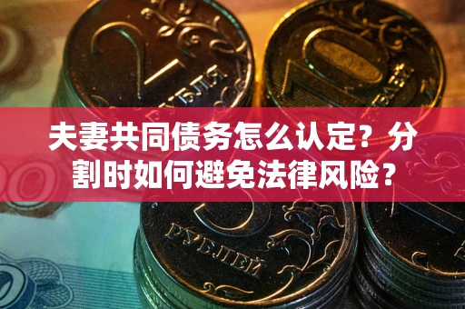 北京夫妻共同债务怎么认定？分割时如何避免法律风险？